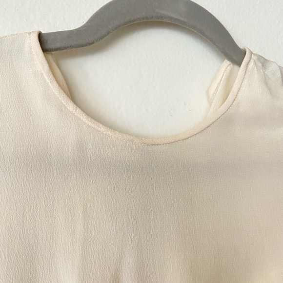 Alessandra Rich Cream Maxi Dress 100% Silk Size 42 - Picture 2 of 9